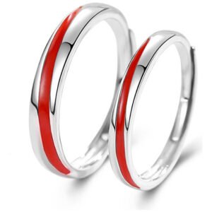 Set De Anillos Hilo Rojo