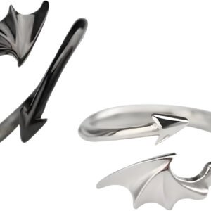 Set de Anillos Alas de Ángel y Diablo
